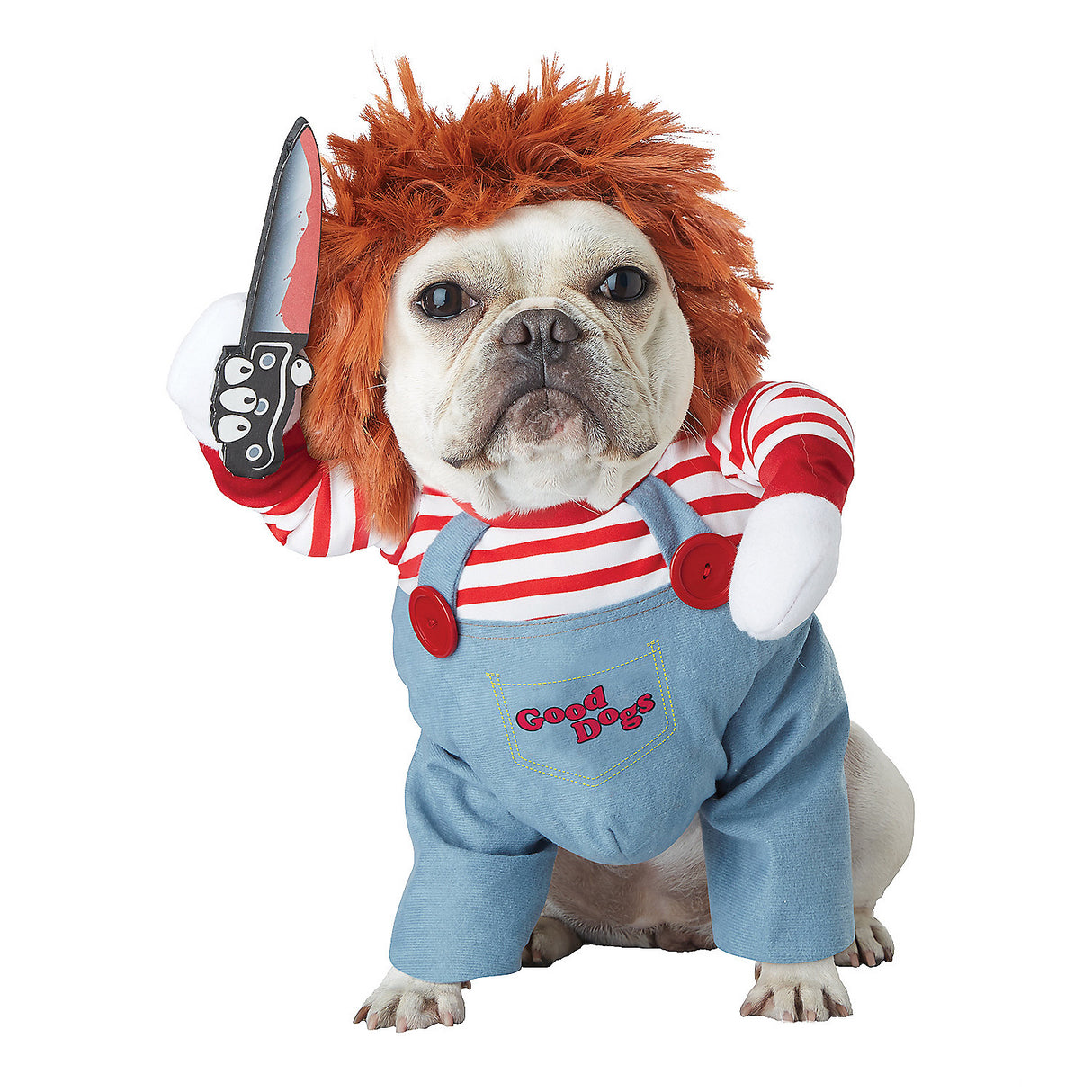 Adorable Deadly Doll Dog Costume for Halloween Parties and Pet Dress Up Events