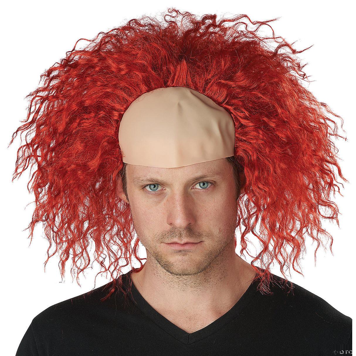Humorous Clown Baldness Red Wig for Halloween Parties Costume Events and Fun Themed Celebrations