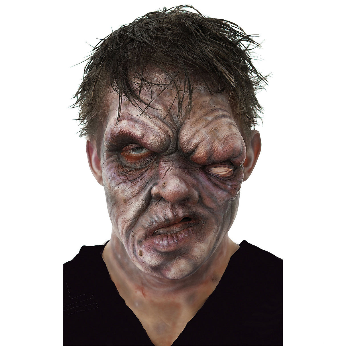 Realistic Apocalyptic Foam Latex Prosthetic for Halloween Costumes and Zombie-Themed Events