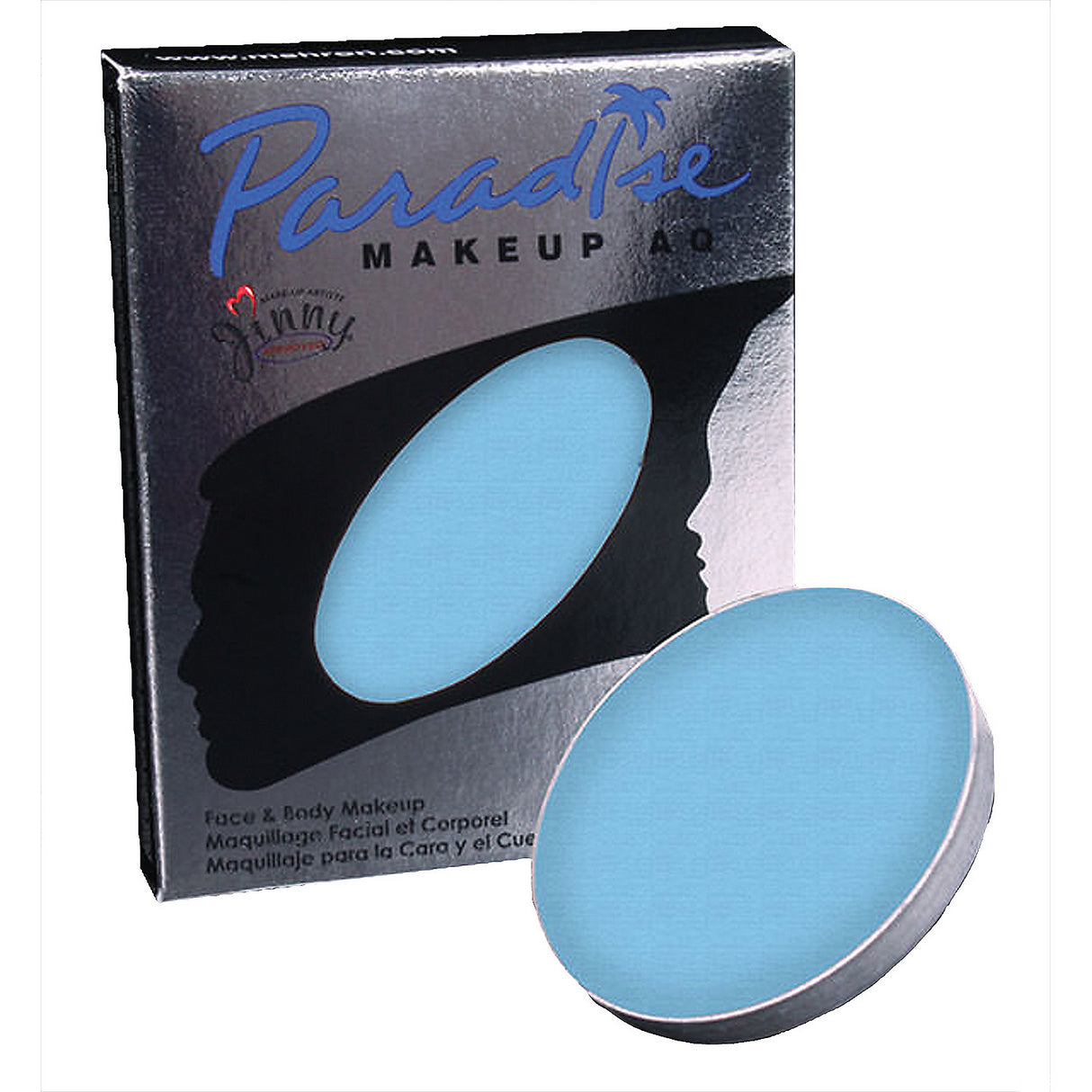 Premium Paradise Palet Refil Light Blue for Face Painting Kids Parties and Professional Makeup