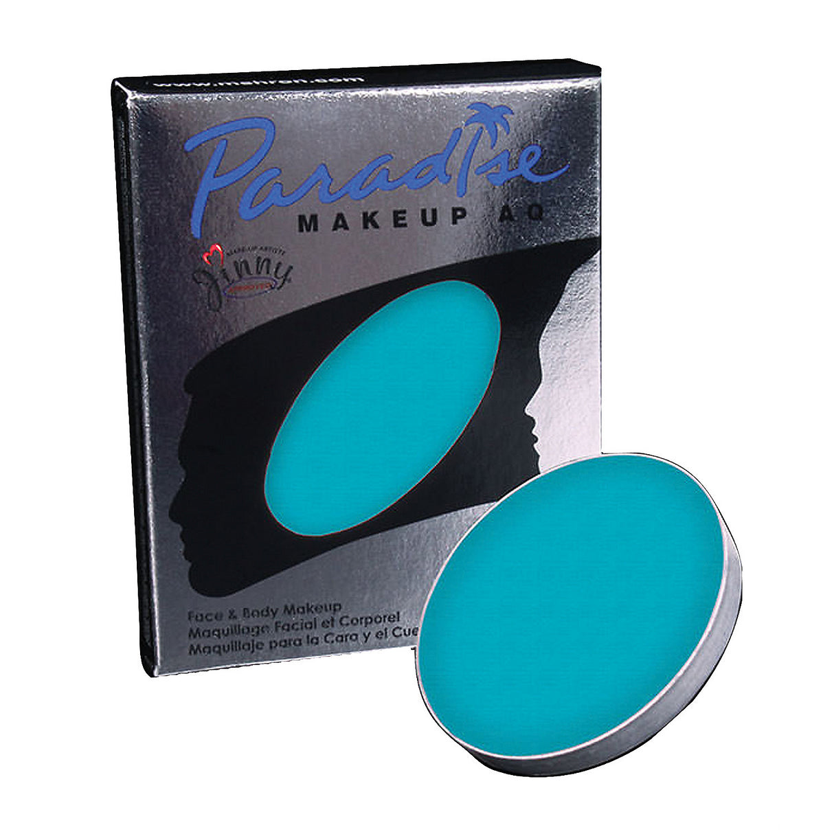 Premium Paradise Palet Refill Teal for Professional Quality Face and Body Makeup Applications
