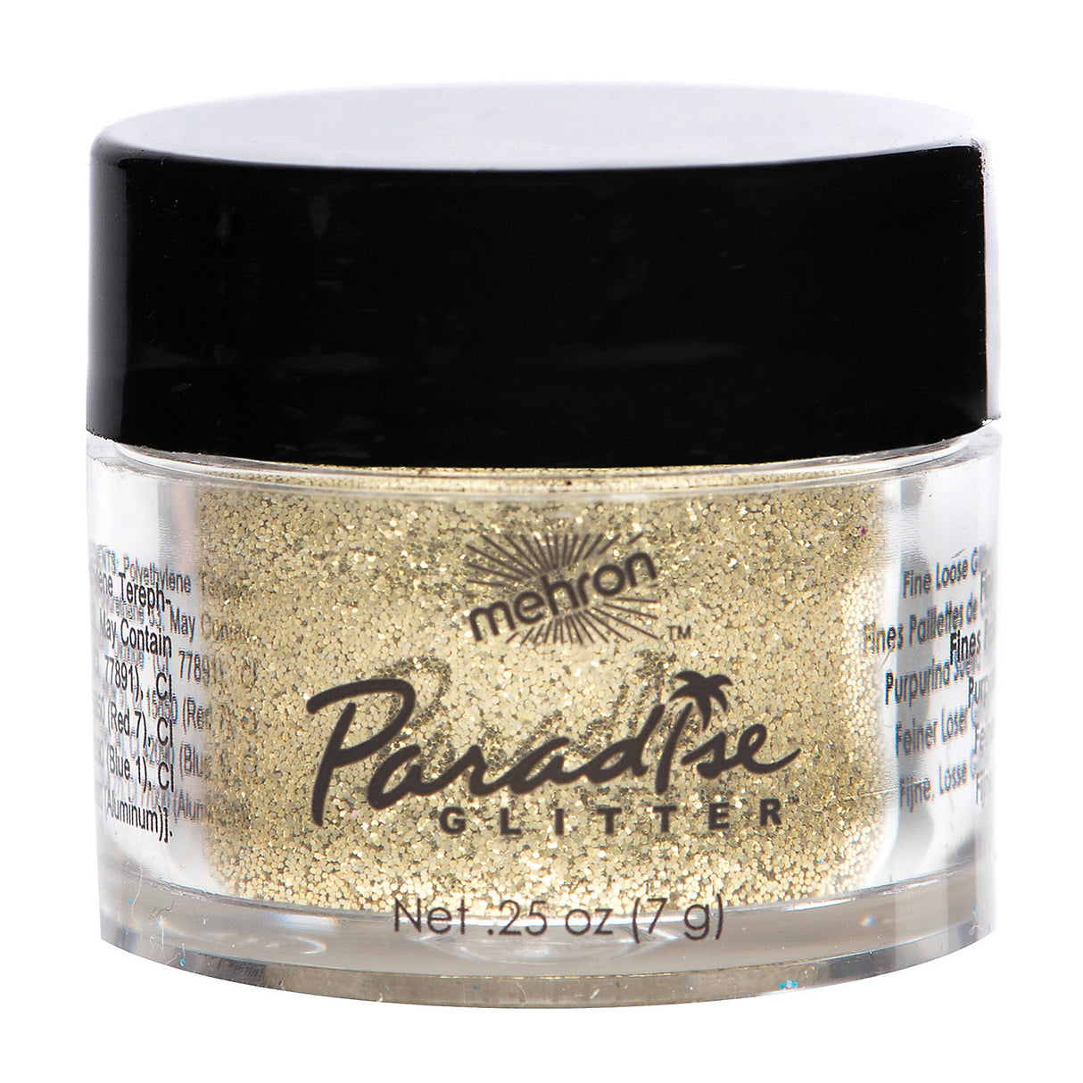 Vibrant Paradise Glitter Gold for Makeup Arts Crafts and Festival Fun