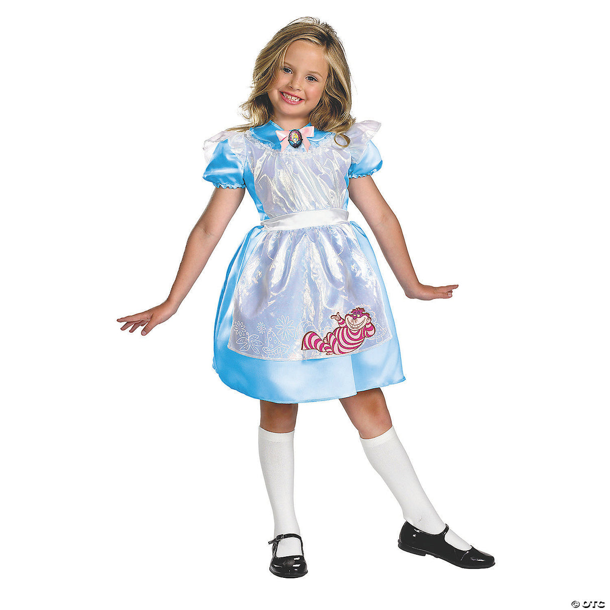 Classic Girl's Alice Costume for Halloween Parties or Dress-Up Events