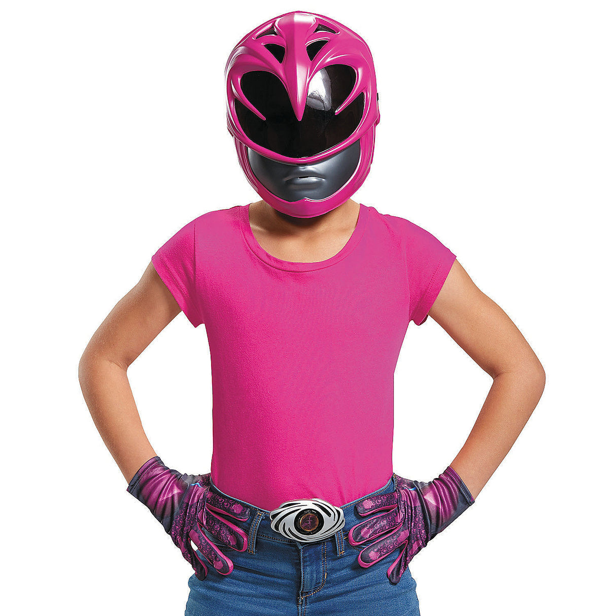 Pink Ranger Child Accessory Kit for Halloween Parties and Superhero Playtime Adventures