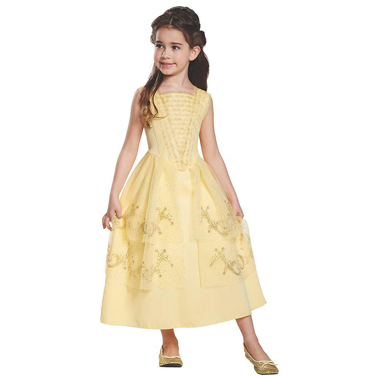Elegant Belle Ball Gown Classic Costume for Halloween Dress Up Disney Princess Parties
