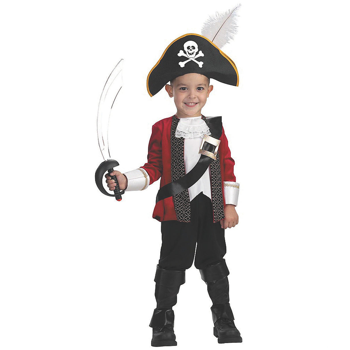 Fun Boy's Pirate Captain Costume for Halloween Adventures and Dress Up Play