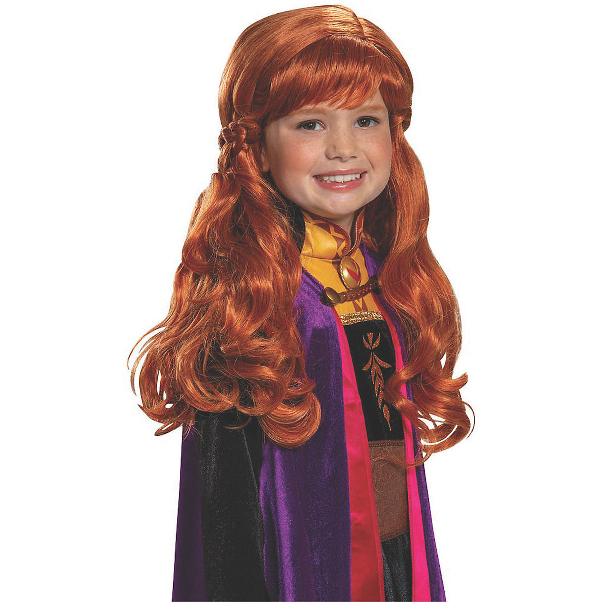 Authentic Anna Wig for Disney Themed Dress Up Halloween Parties and Playtime Adventures