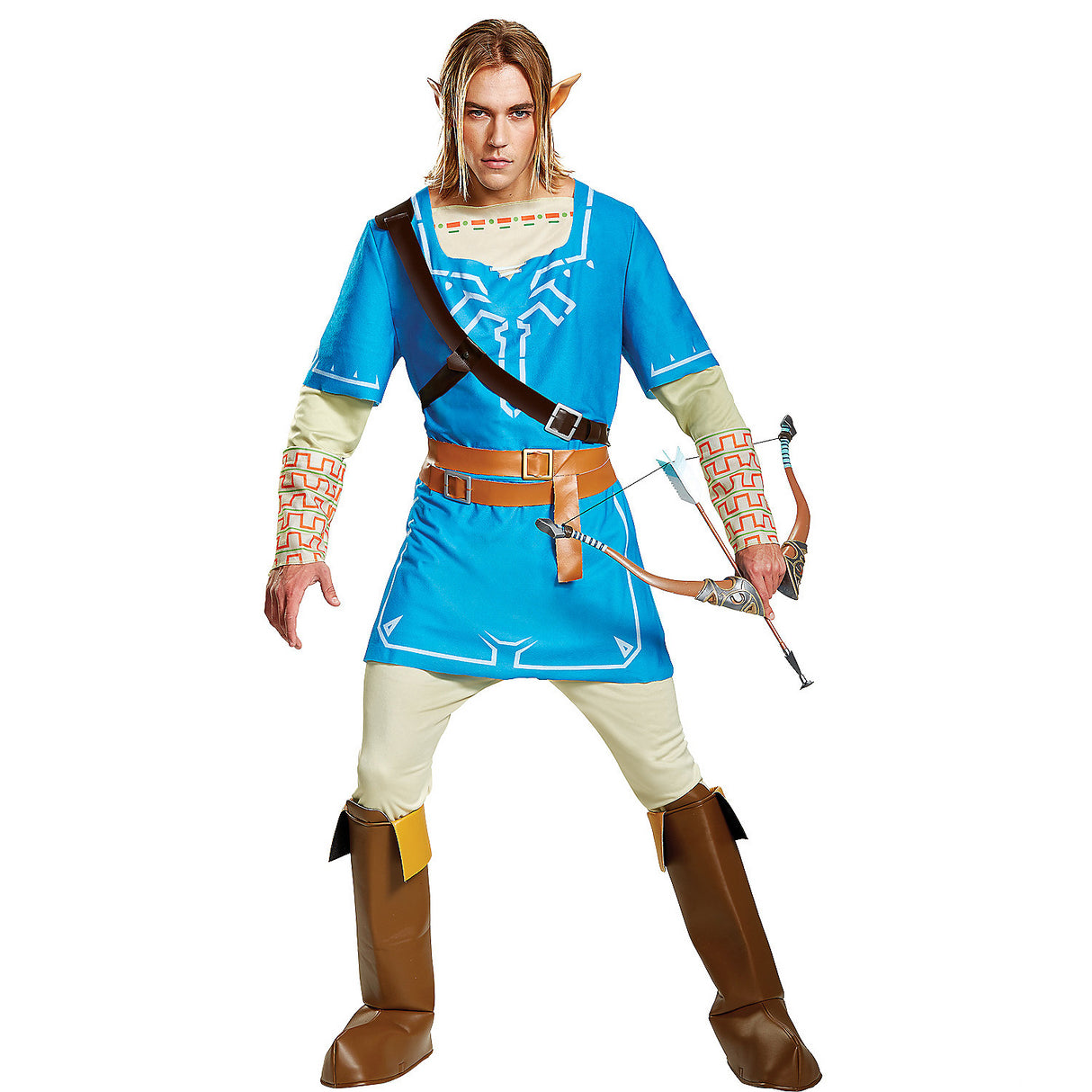 Link Breath of the Wild Deluxe Costume for Halloween Theme Parties and Gaming Cosplay Events