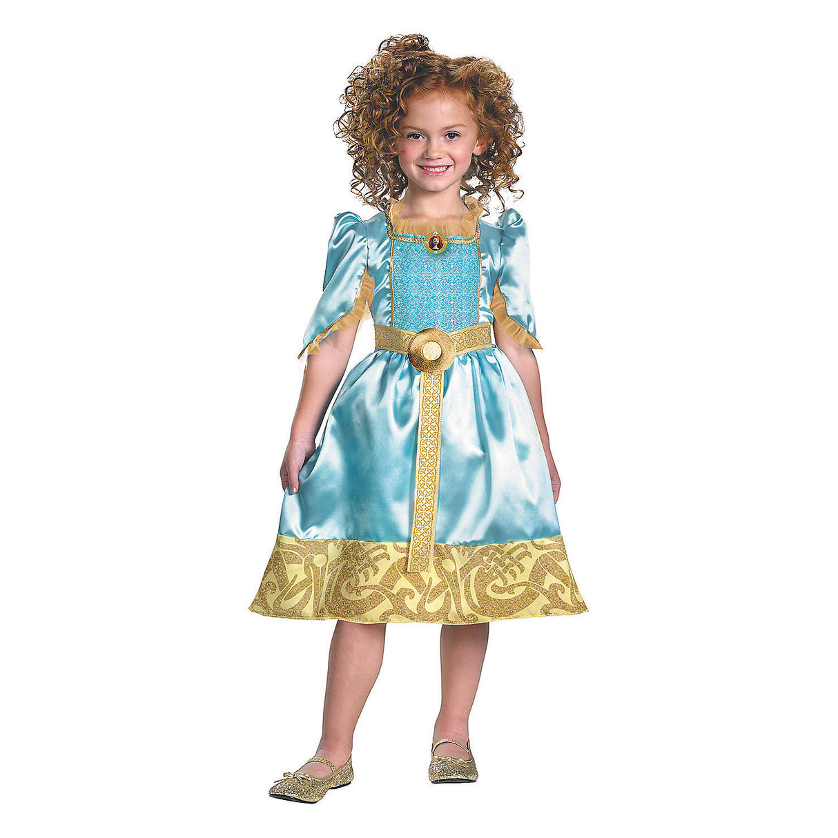 Enchanting Girl's Disney Brave Merida Costume for Halloween Themed Parties and Dress-Up Adventures