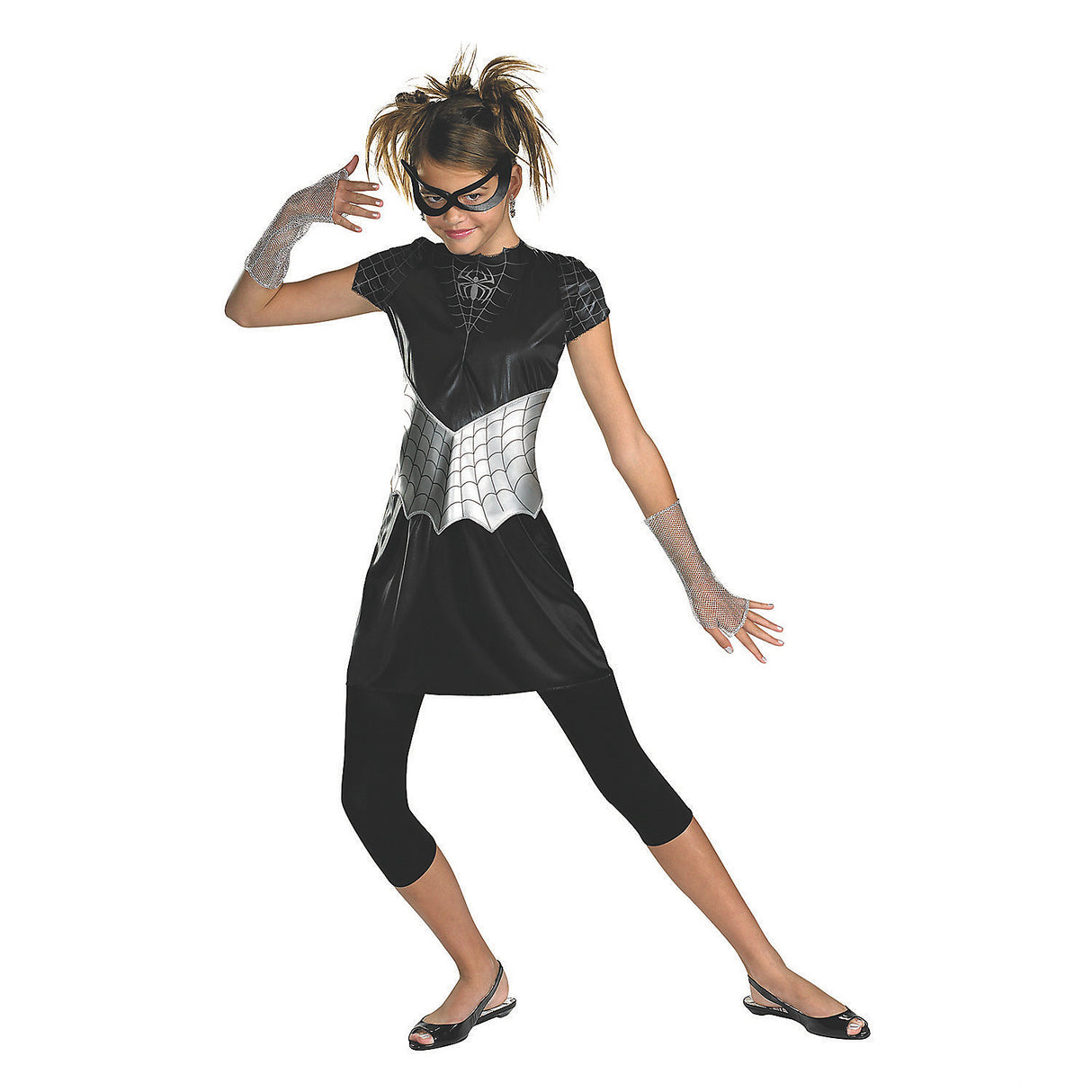 Sleek Teen Spider Girl Costume for Halloween Parties Superhero Cosplay and Fun Dress Up