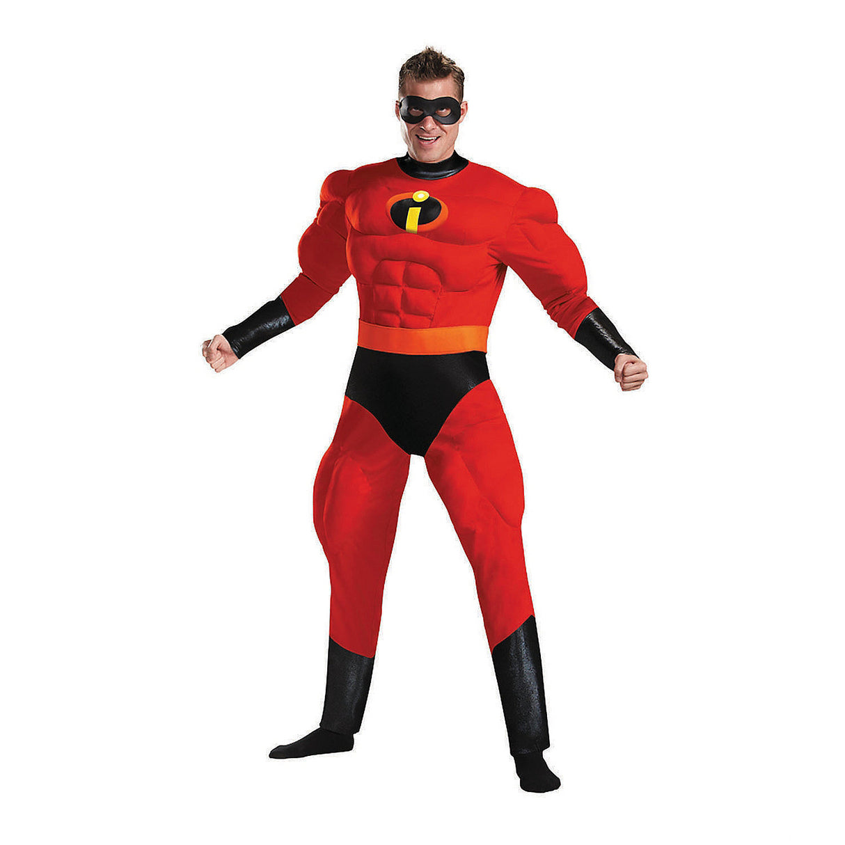 Incredible Mr Incredible Deluxe Muscle Costume for Halloween Parties Superhero Events and Themed Celebrations