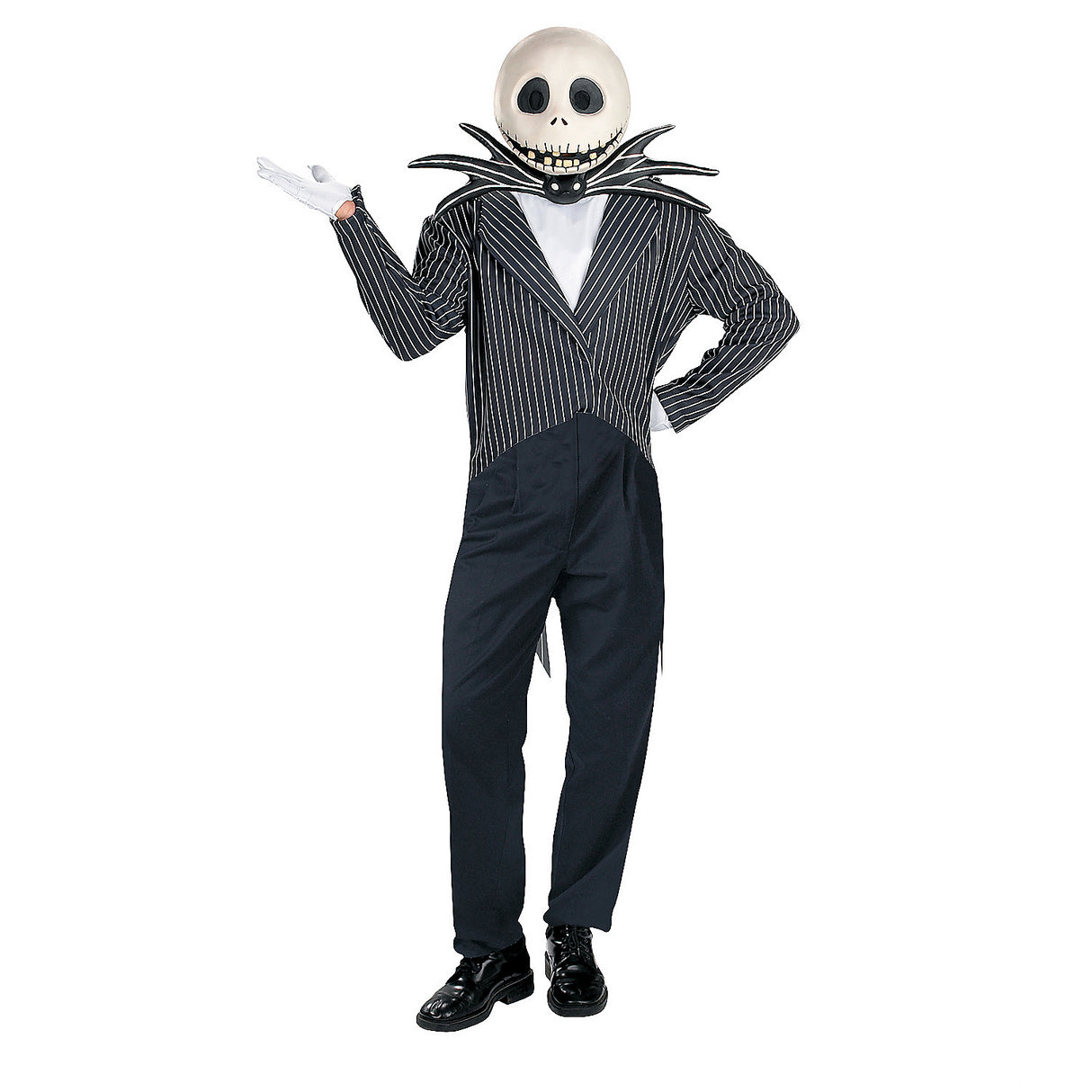 Deluxe Men's Jack Skellington Costume for Halloween Themed Parties and Couples Costumes