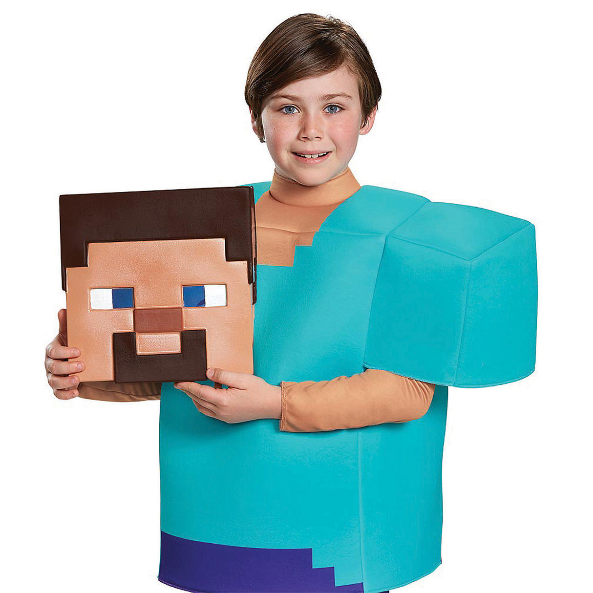 Minecraft Steve Classic Costume for Halloween Parties and Fun Dress-Up Events