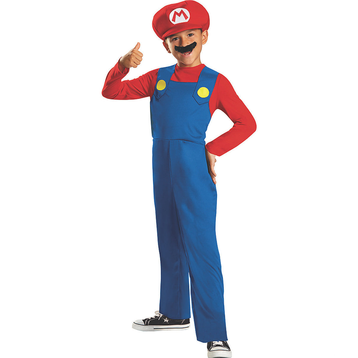 Super Mario Classic Boy Costume for Halloween Parties Birthday Celebrations and Imaginative Play