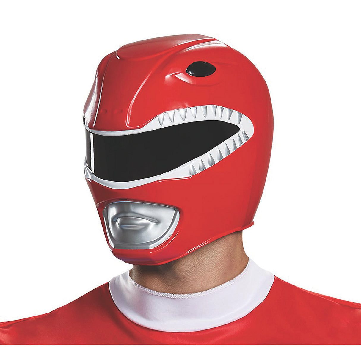 Transform into Power Rangers with Red Ranger Adult Helmet for Halloween Parties and Themed Events