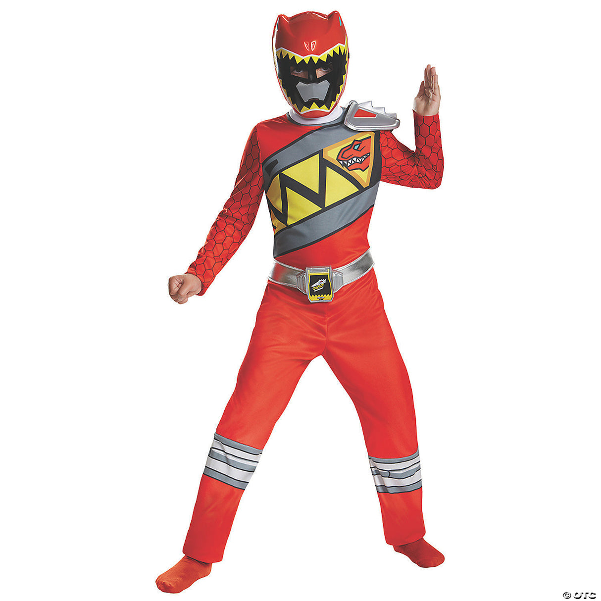 Exciting Boy's Red Ranger Dino Charge Costume for Halloween Trick-or-Treating and Superhero Birthday Parties