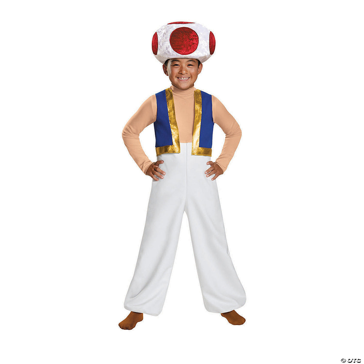 TOAD DELUXE CHILD Costume for Super Mario Theme Parties and Halloween Fun
