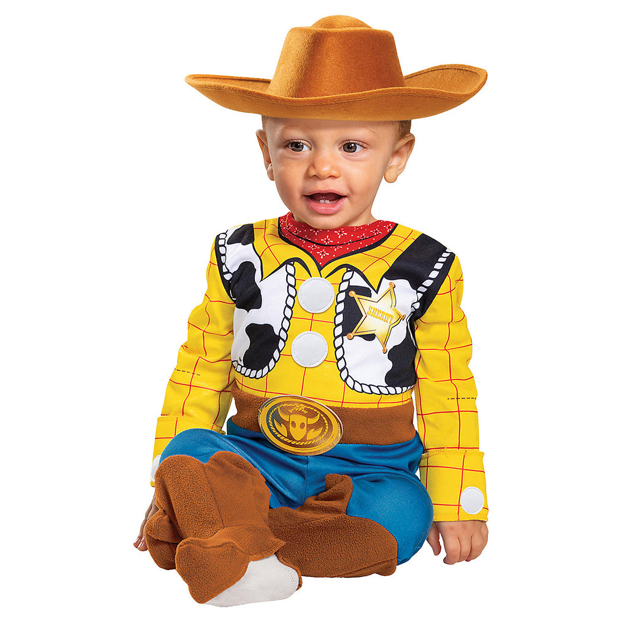 Classic Toy Story Woody Infant Costume for Halloween and Family Theme Dress Up Fun