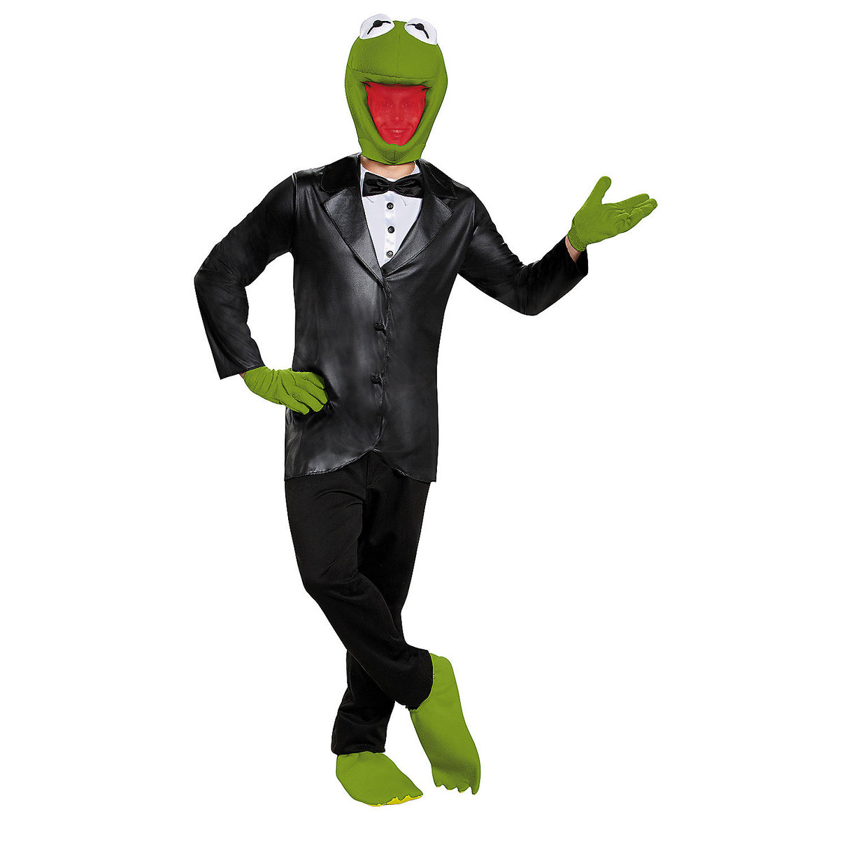 Authentic Men's Kermit The Frog Costume for Halloween Parties and Themed Events