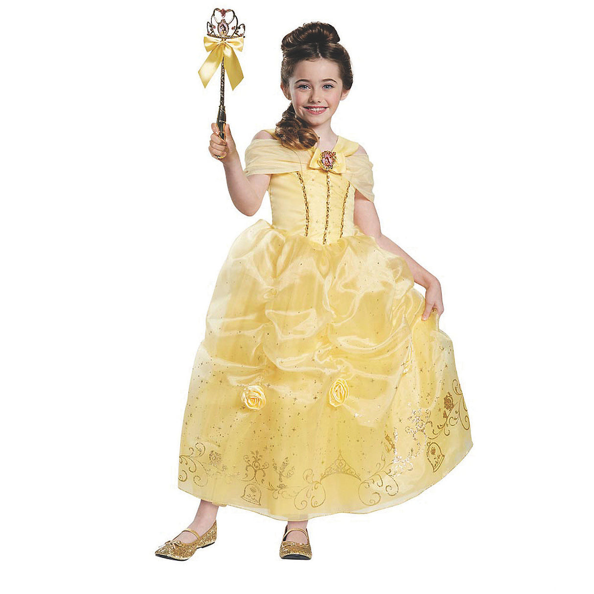 Belle Prestige Costume for Halloween Dress Up Parties and Fairy Tale Adventures