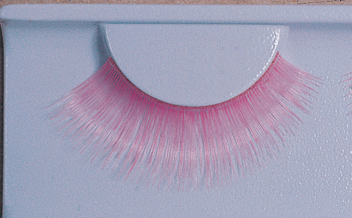 Deluxe Pink Eyelashes for Costume Events Parties and Dramatic Makeup Looks
