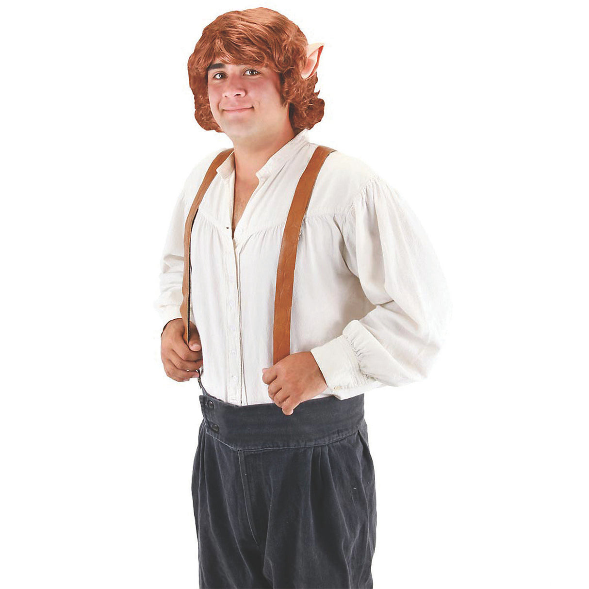 Authentic Bilbo Baggins Wig with Ears for Halloween Parties and Fantasy-Themed Events