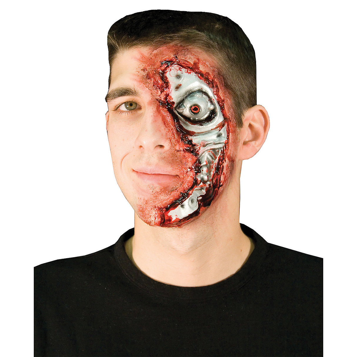 Realistic Terminal Prosthetic for Halloween Cosplay Effects and Special Effects Makeup