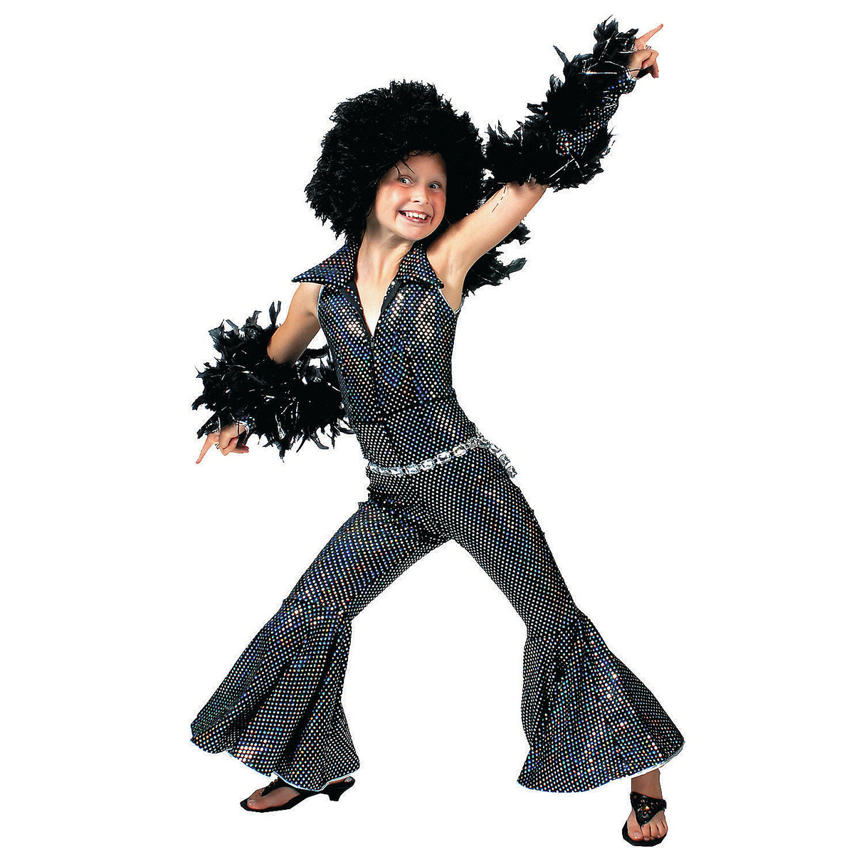 Boogie Girl Child Costume for Halloween Disco Parties and Fun Dress Up Events