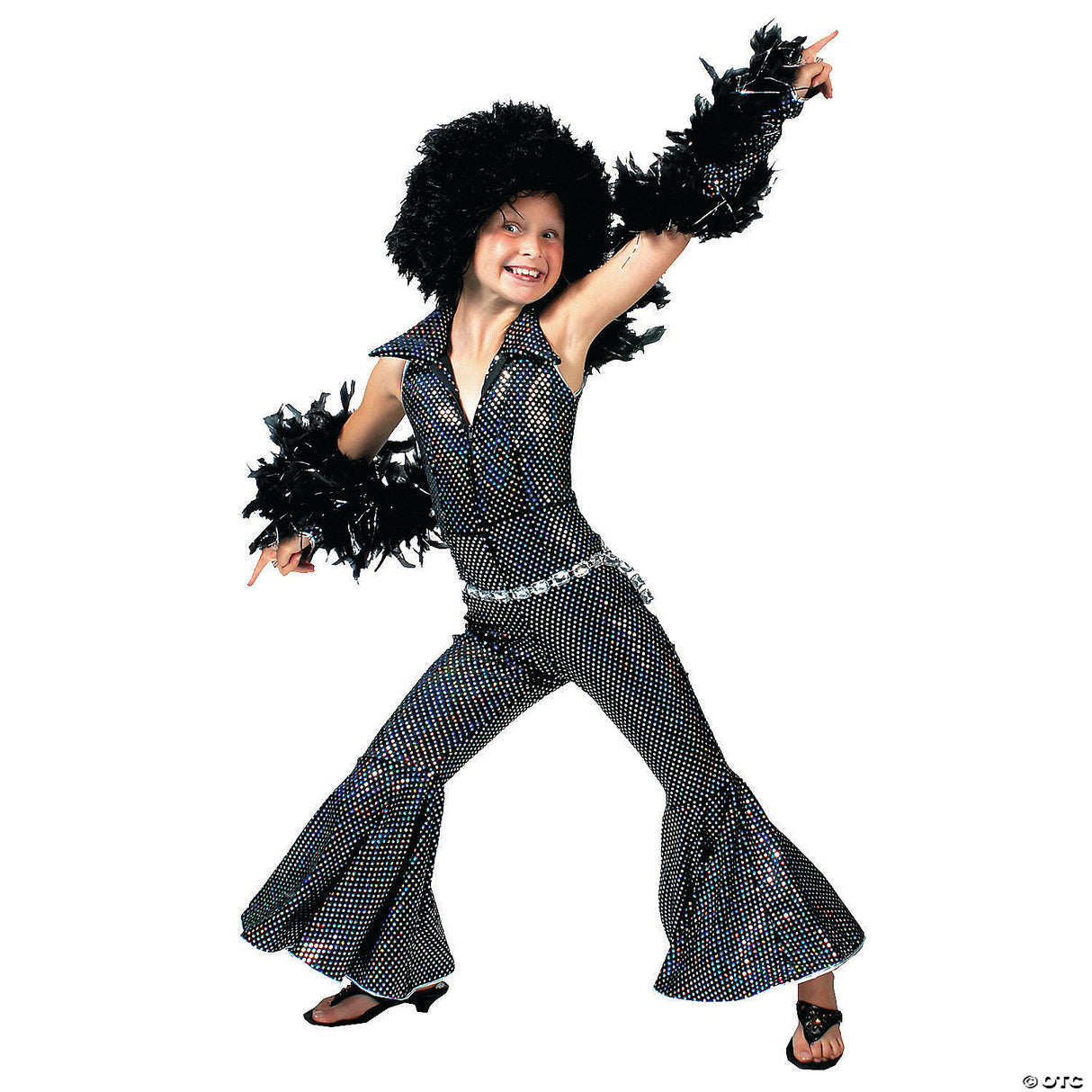 Boogie Girl Child Costume for Halloween Disco Parties and Fun Dress Up Events