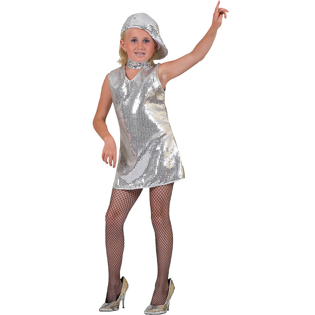 Stylish Girl's Motown Costume for Halloween Parties Disco Events and Themed Celebrations