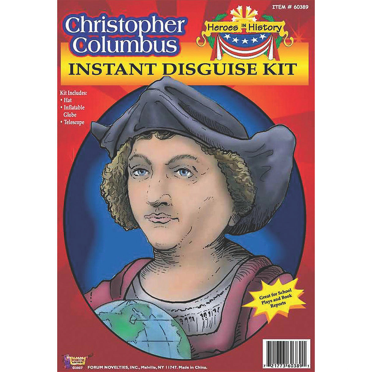 Boys Christopher Columbus Costume Kit for Halloween School Projects and Historical Play