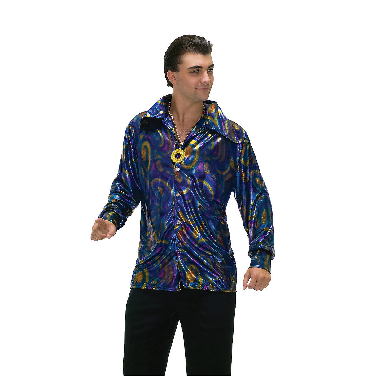Men's Dynomite Disco Shirt for Halloween Parties Costume Events and Retro Themed Celebrations