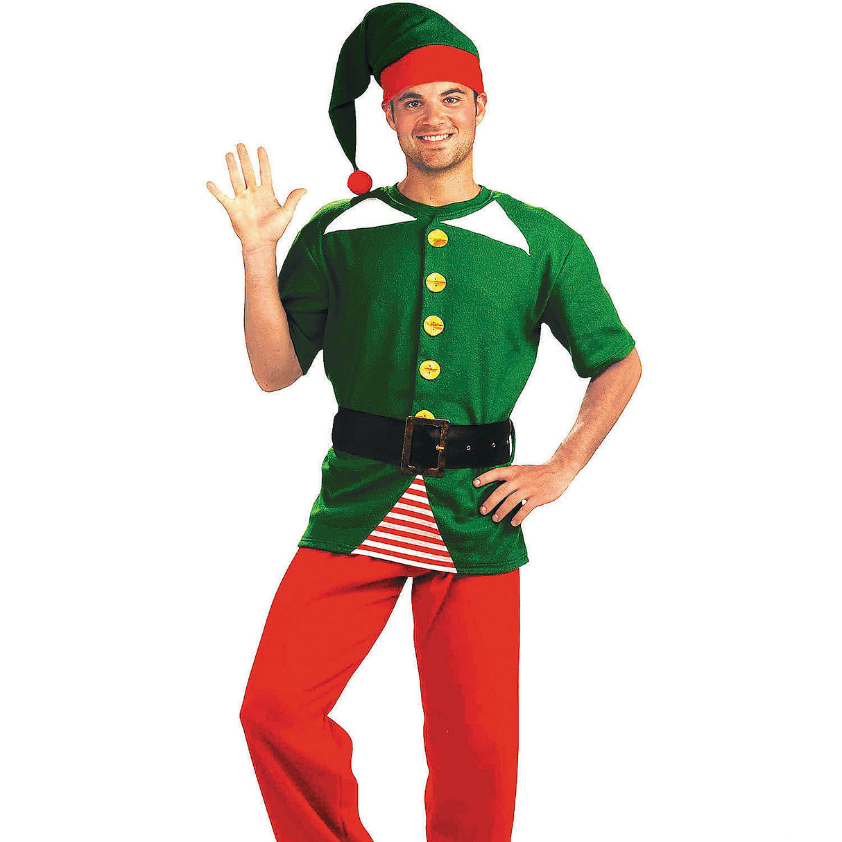 Jolly Elf Costume Kit for Christmas Celebrations and Holiday Themed Events