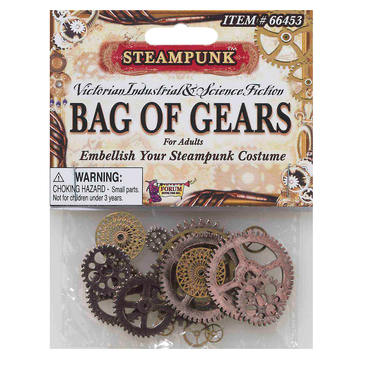 Unique Steampunk Bag Of Gears for DIY Costumes and Creative Accessories