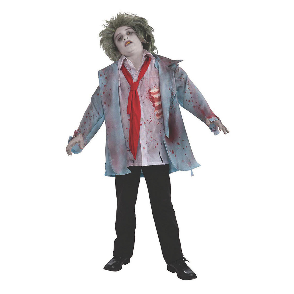 Creepy Boy's Zombie Costume for Halloween Parties Trick or Treating and Costume Events