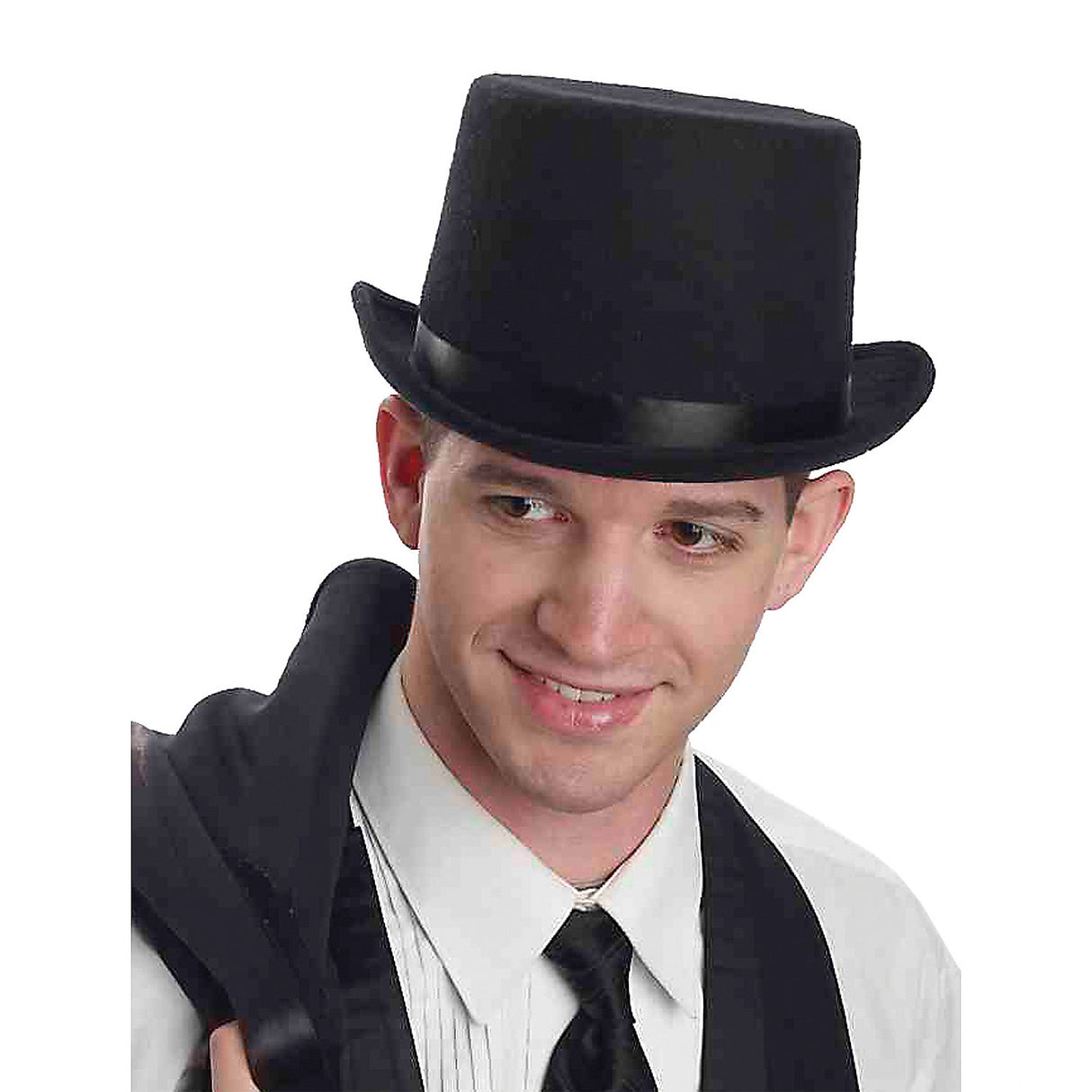 Deluxe Black Top Hat for Formal Events Costume Parties and Character Dress Up