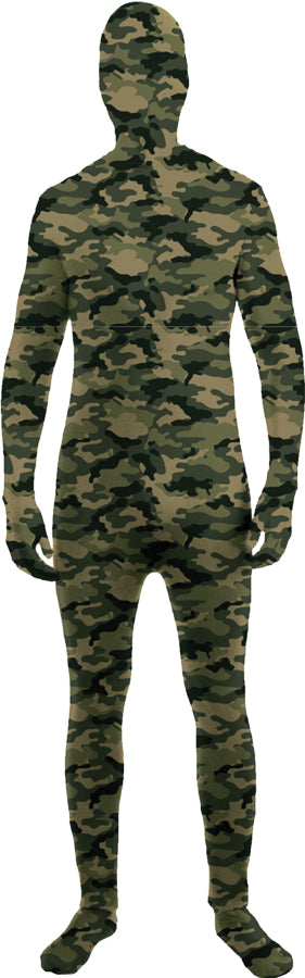 Unique Boy's Camo Skin Suit for Halloween Costume Parties and Outdoor Adventures