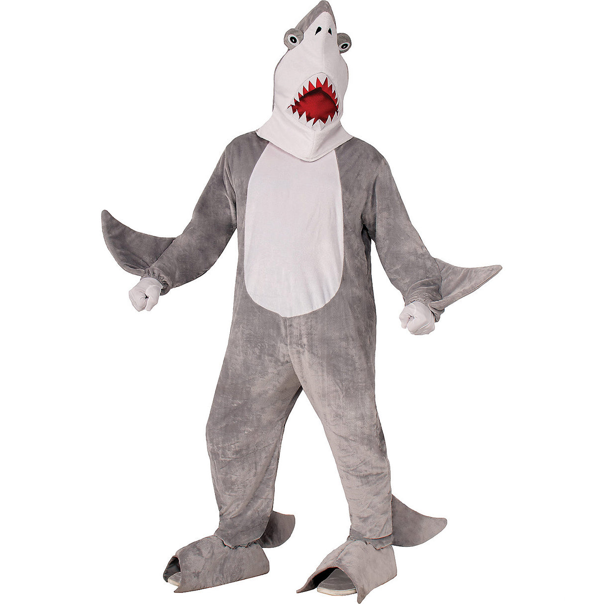 Funny Adult Shark Chomper Mascot Costume for Halloween Parties Kids Events and Fun Celebrations