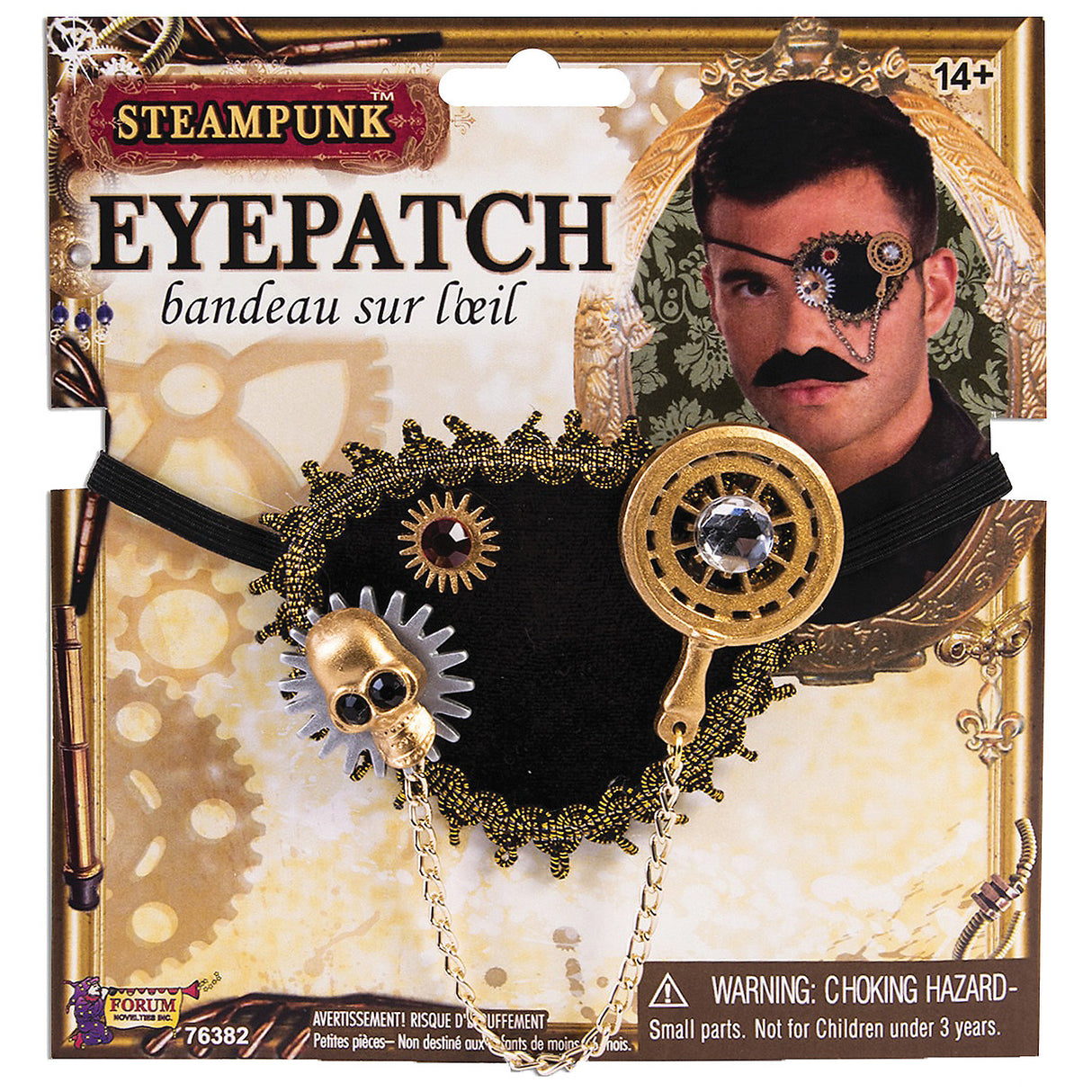 Unique Adult Steampunk Eyepatch for Halloween Costumes and Themed Parties