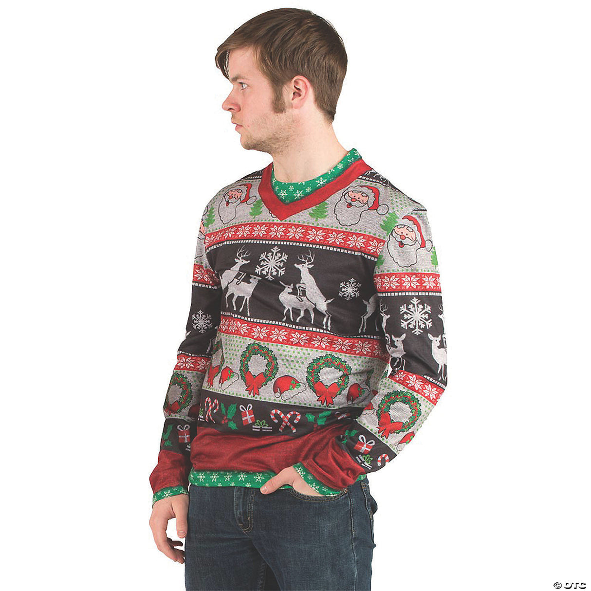 Funny Adult Ugly Christmas Sweater for Holiday Parties Family Gatherings and Office Celebrations