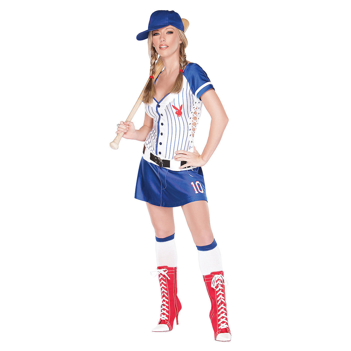 Women's Playboy Homerun Hottie Costume for Halloween Adult Parties and Trick or Treating Fun