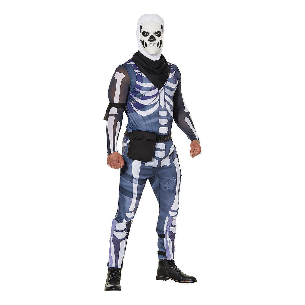 Fortnite Skull Trooper Costume for Halloween Gaming Parties and Spooky Events
