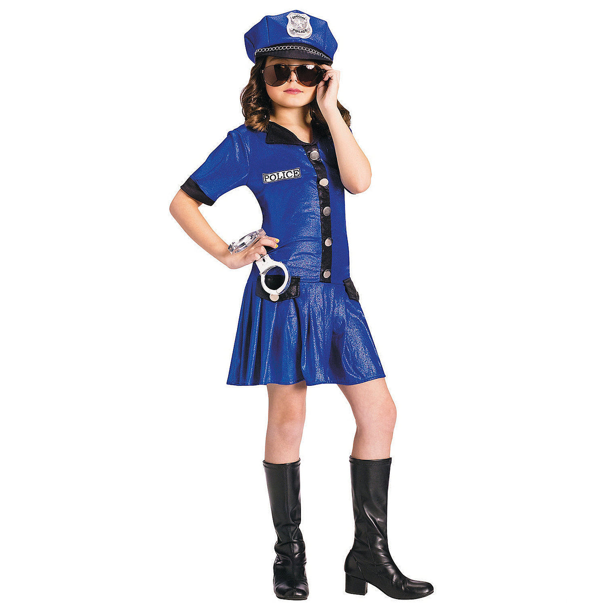 Fun Police Girl Costume for Halloween Parties Dress-Up and Role Playing Adventures