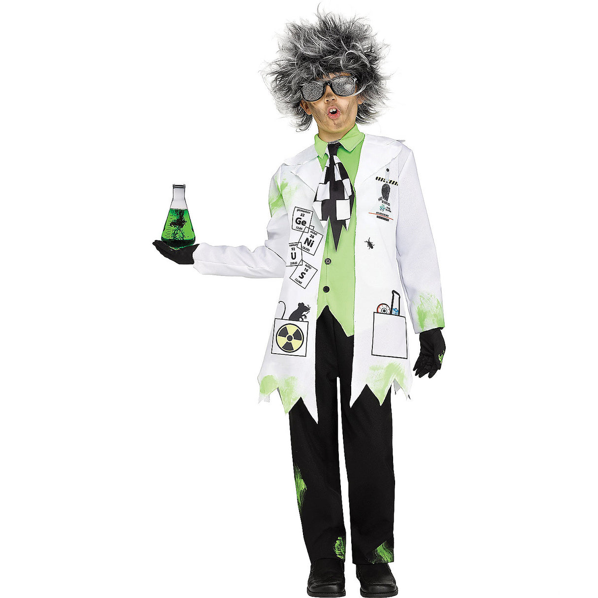 Mad Scientist Boy Child Costume for Creative Play Halloween Fun and Themed Parties