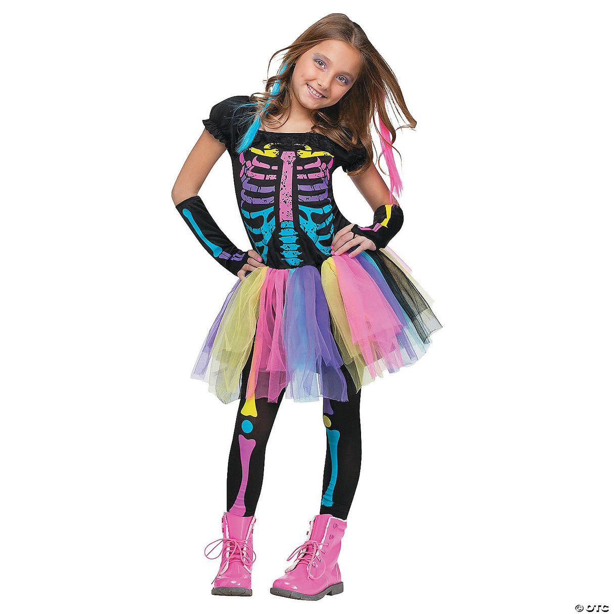 Funky Punky Bones Child Costume for Halloween Parties School Events and Creative Dress-Up Fun