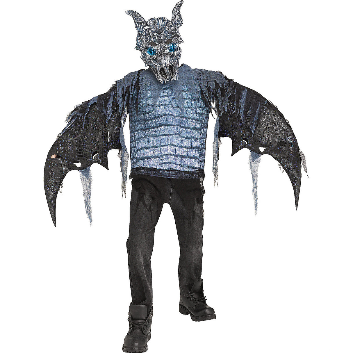 Fearsome Ice Dragon Child Costume for Halloween Parties Dress Up and Themed Events