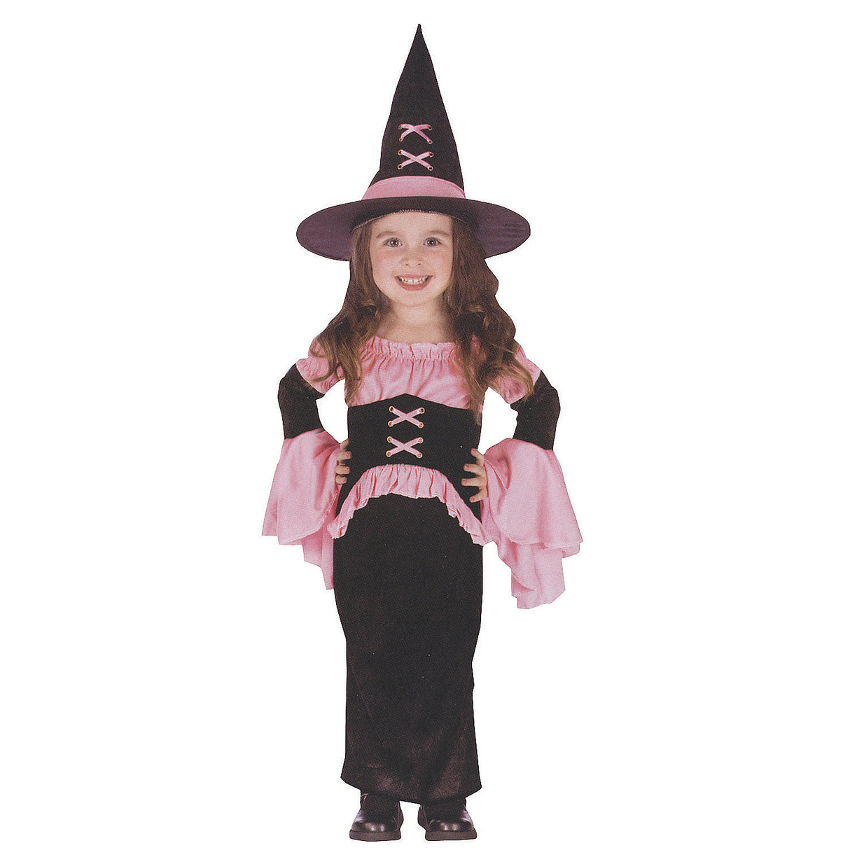 Pretty Pink Witch Costume for Toddler Girls for Halloween Trick or Treat and Fun Parties