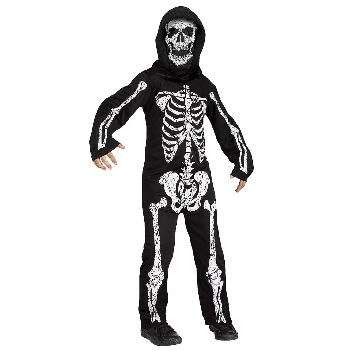 Spooky Child Phantom Skeleton Costume for Halloween Parties Costume Events and Scary Dress Up Fun