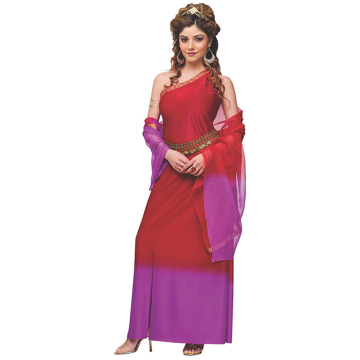 Elegant Women's Roman Goddess Costume for Halloween Parties Themed Events and Dress-Up Occasions