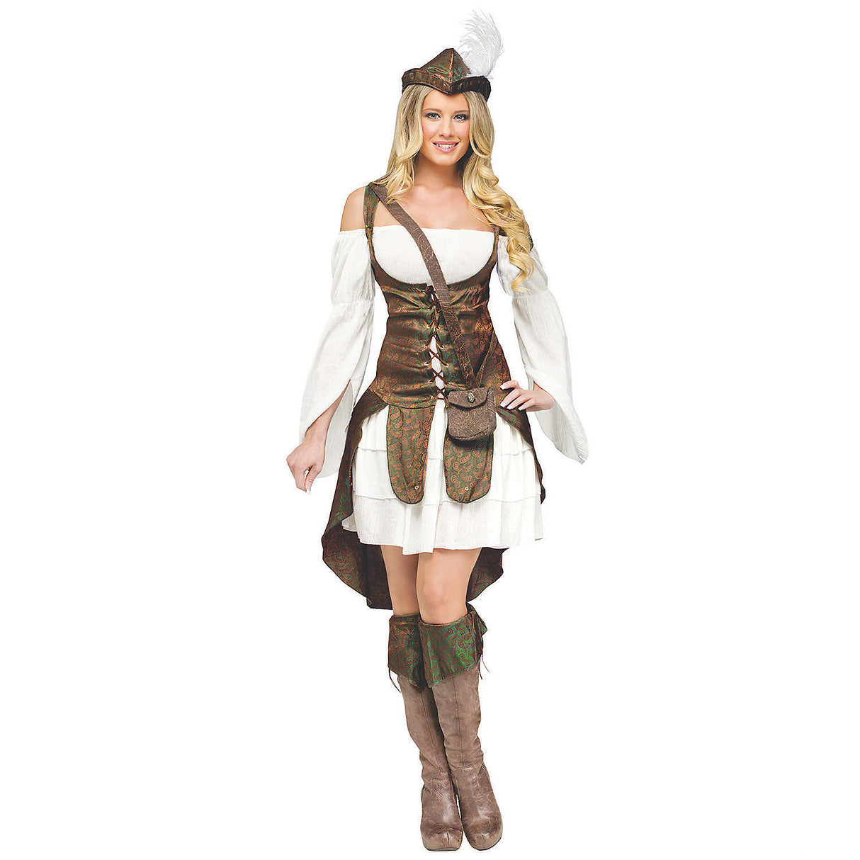 Elegant Women's Robin Hood Costume for Halloween Parties Themed Events and Unique Dress Up